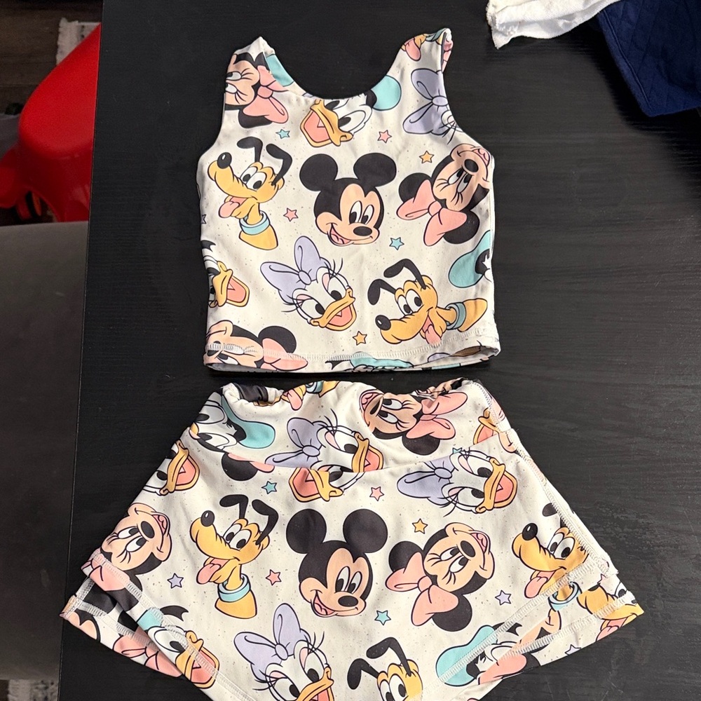 Disney Character Print Kids Outfit